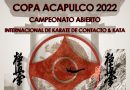 Todo listo para Abierto Internacional de Karate Copa Acapulco 2022.