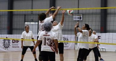 Adultos mayores de Guerrero participan en Olimpiada De Oro en Veracruz.