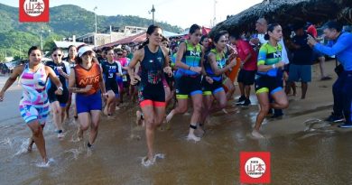 Por presencia de cocodrilo suspenden la natación del triatlón Acapulco.